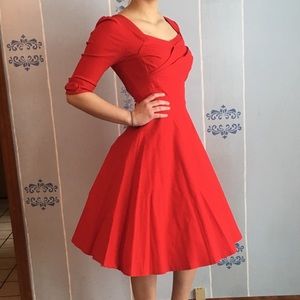 3/4 sleeve swing dress